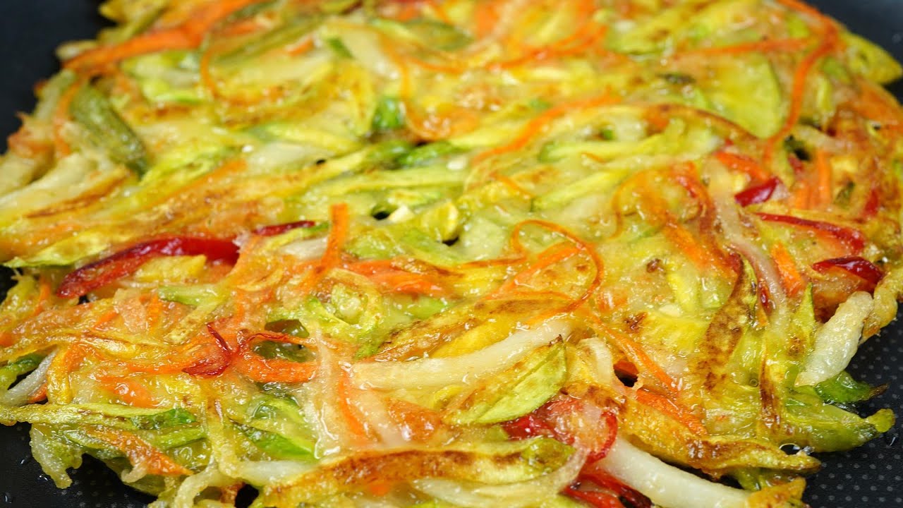 호박전, 바삭하고 고소한 호박 부침개 레시피✔️황금레시피로 실패 없이 맛있는 애호박 부침개 만들어 보세요.