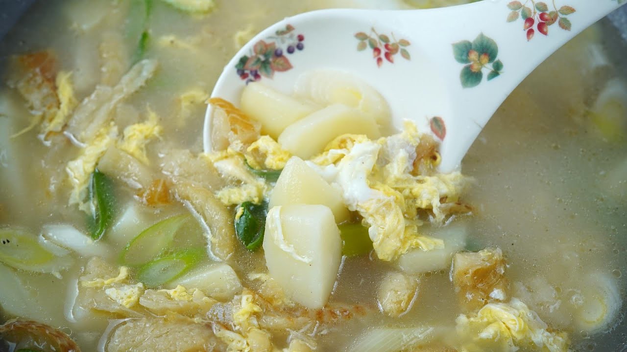 감자황태국, 이 국물! 감자 황태 대박! 고소하고 시원한 감자 황태국 레시피 Potato and Dried Pollock Soup